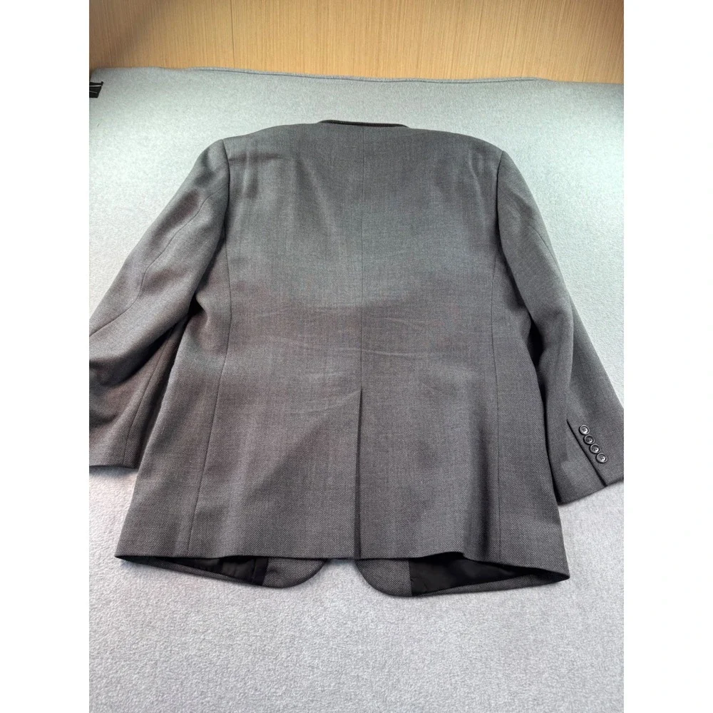 Jos. A. Bank Travelers Collection Grey 100% Wool Blazer Sport Coat 44R 01110